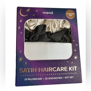 Satin Haircare Kit – NWT Pillowcase + 2 Scrunchies — Gift Ready!